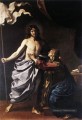 Le Christ Ressuscité Apparaît à la Vierge Baroque Guercino